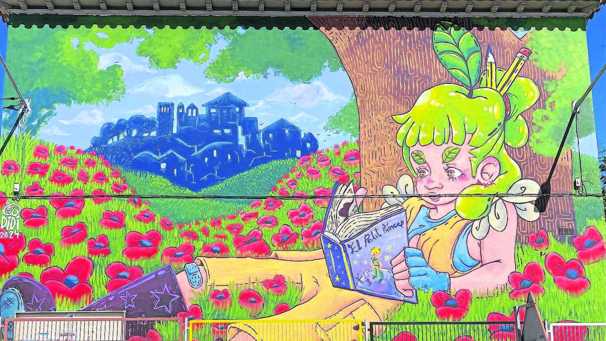 Nuevo mural en la escuela de primaria - A.MIRALCAMP