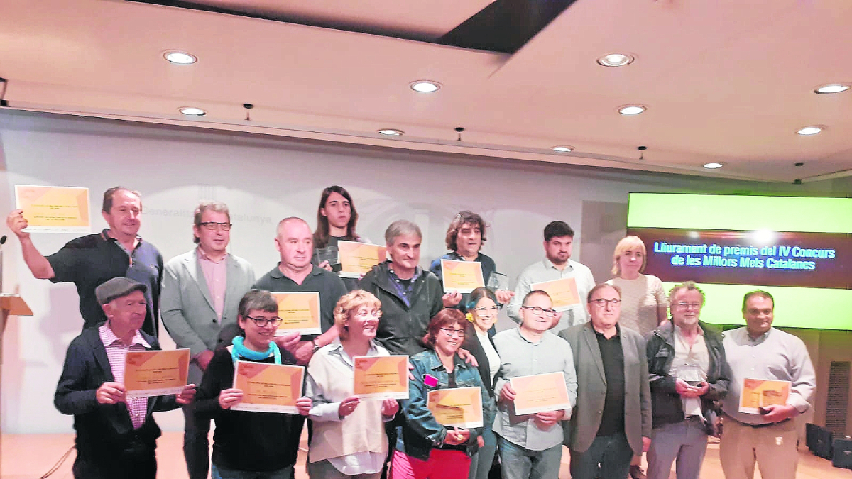 Imatge dels premiats en el Día mundial de l’abella.