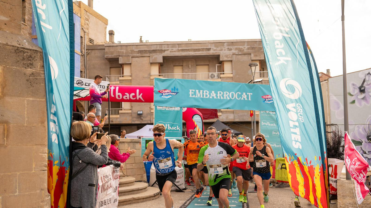 Un moment de la sortida d’una de les curses a l’Embarrocat.