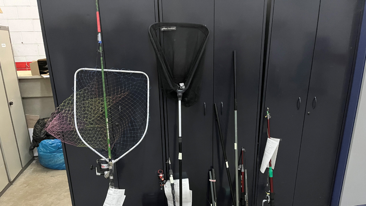 El material decomisado.