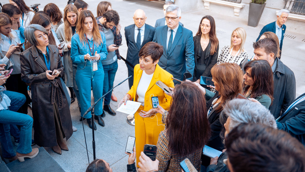 La ministra d’Habitatge, Isabel Rodríguez, va anunciar la retirada de la llei del sòl de la votació. - GABRIEL LUENGAS / EUROPA PRESS