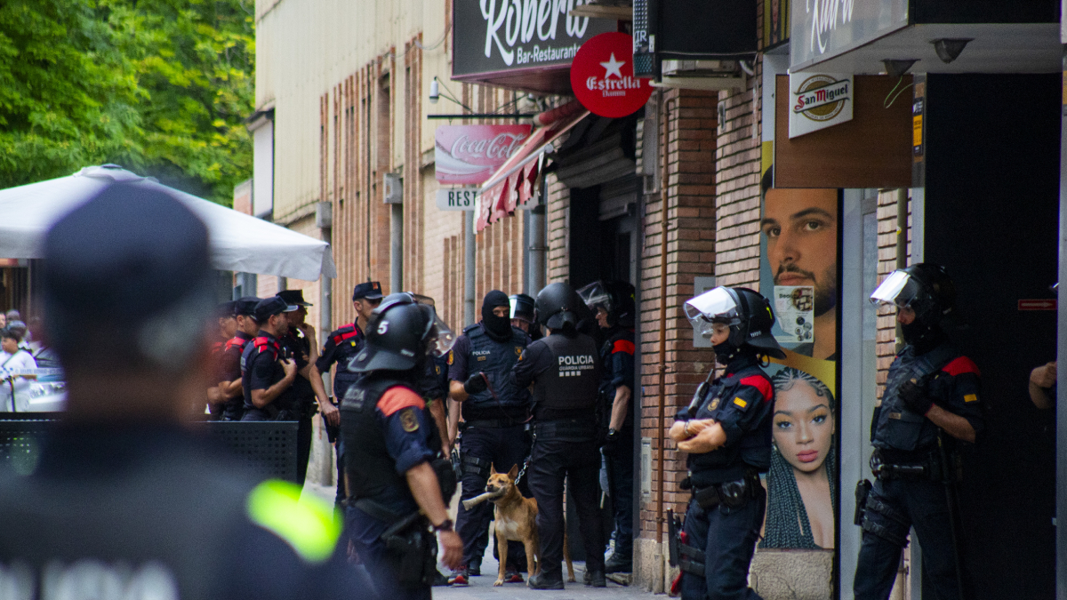 En l’operatiu va participar la Unitat Canina dels Mossos