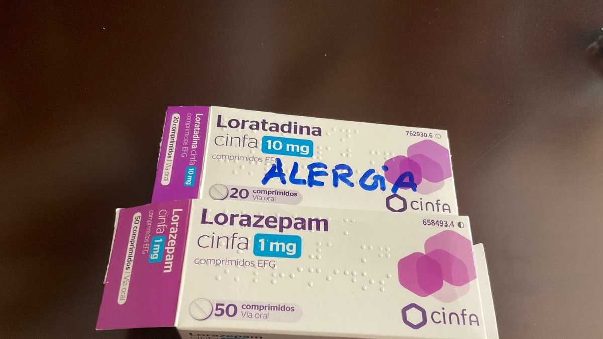 Lorazepam y Loratadina.