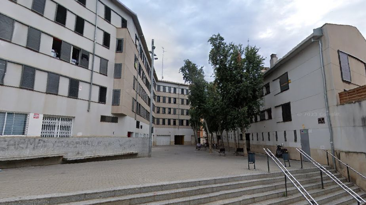 La plaça Josep Solans de Lleida.