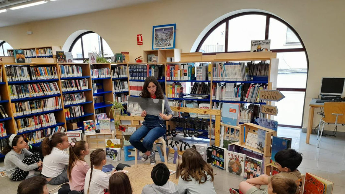 Taller de mediación con escolares el pasado lunes. - AJUNTAMENT D’AGRAMUNT