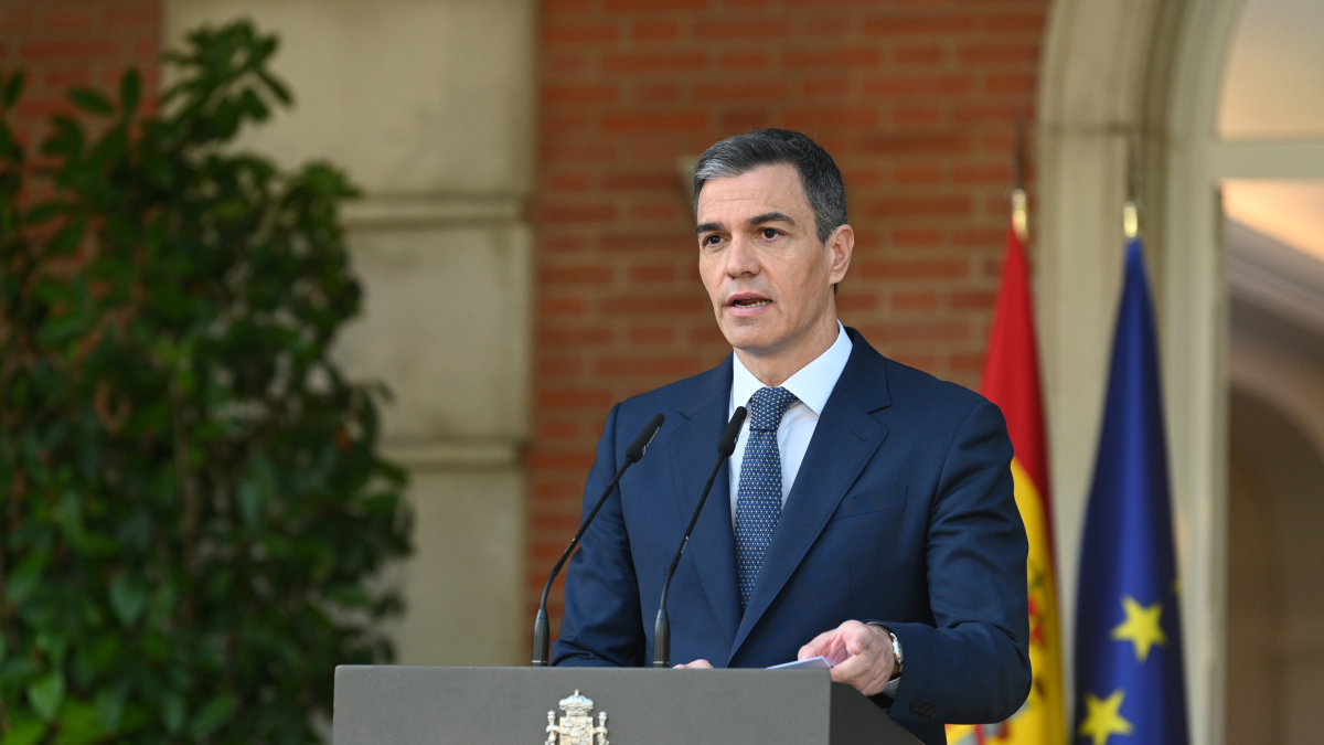 El presidente del Gobierno, Pedro Sánchez, durante una rueda de prensa de este martes.