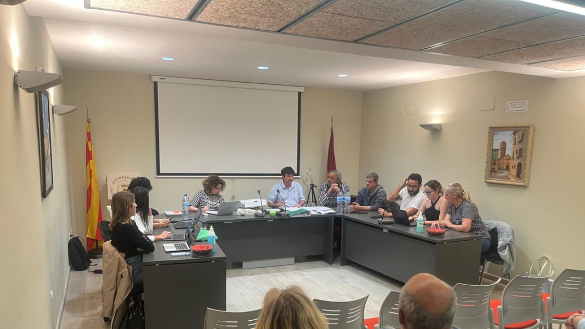 Josep Solsona en el ple de l’abril passat a Puigverd. - MARC CODINAS