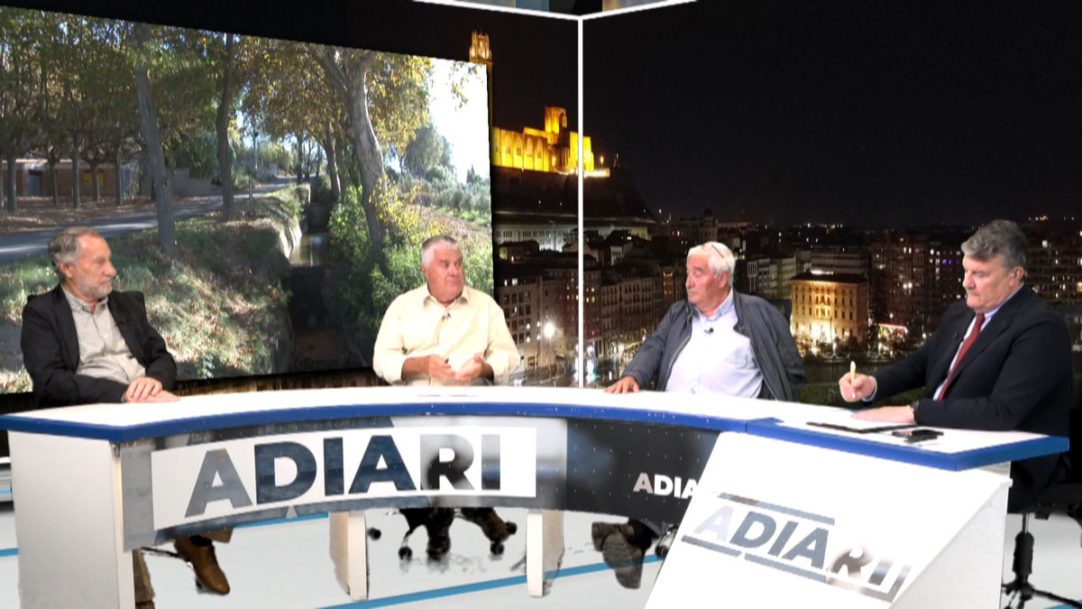 Los presidente del Pinyana, Segarra-Garrigues y Canal d’Urgell en el programa de Lleida TV. - LLEIDA TV