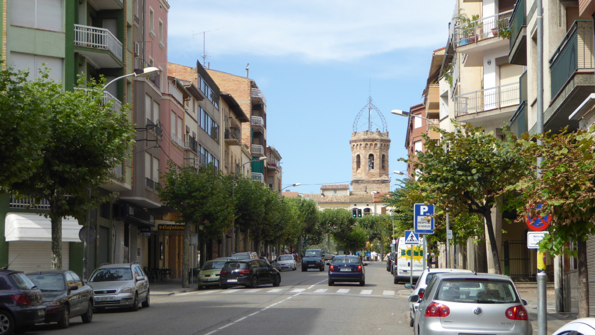 Vista del centre de la localitat de Tremp