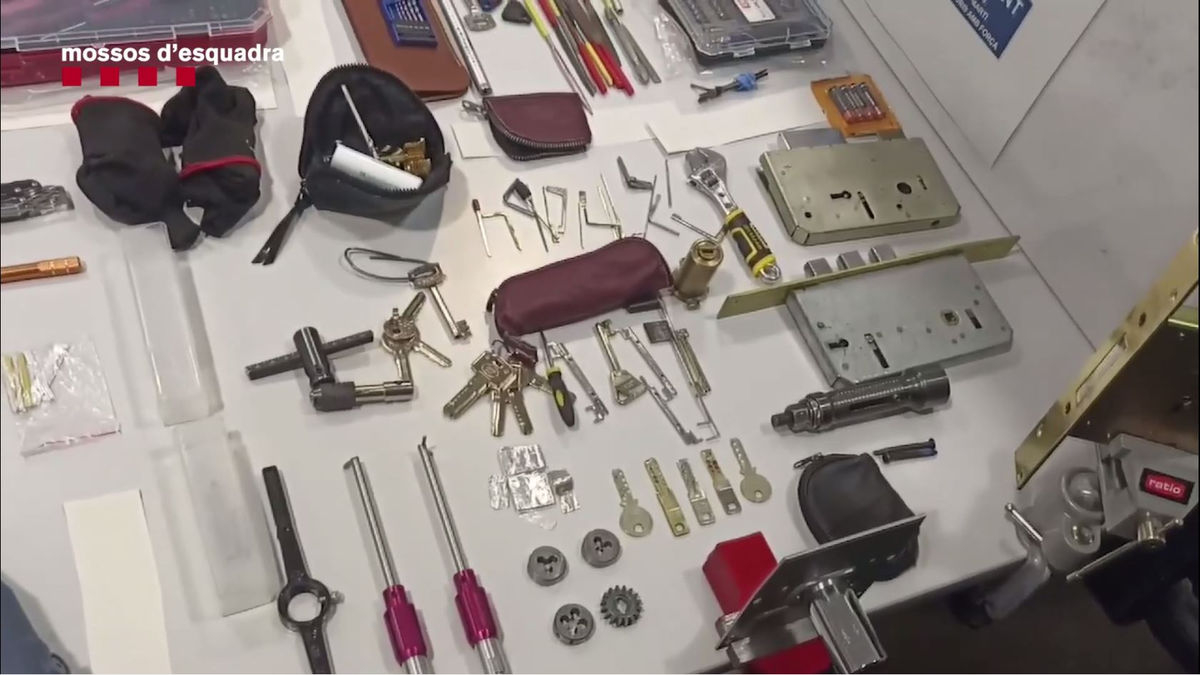 Herramientas para cometer robos incautadas por los Mossos. - MOSSOS D’ESQUADRA