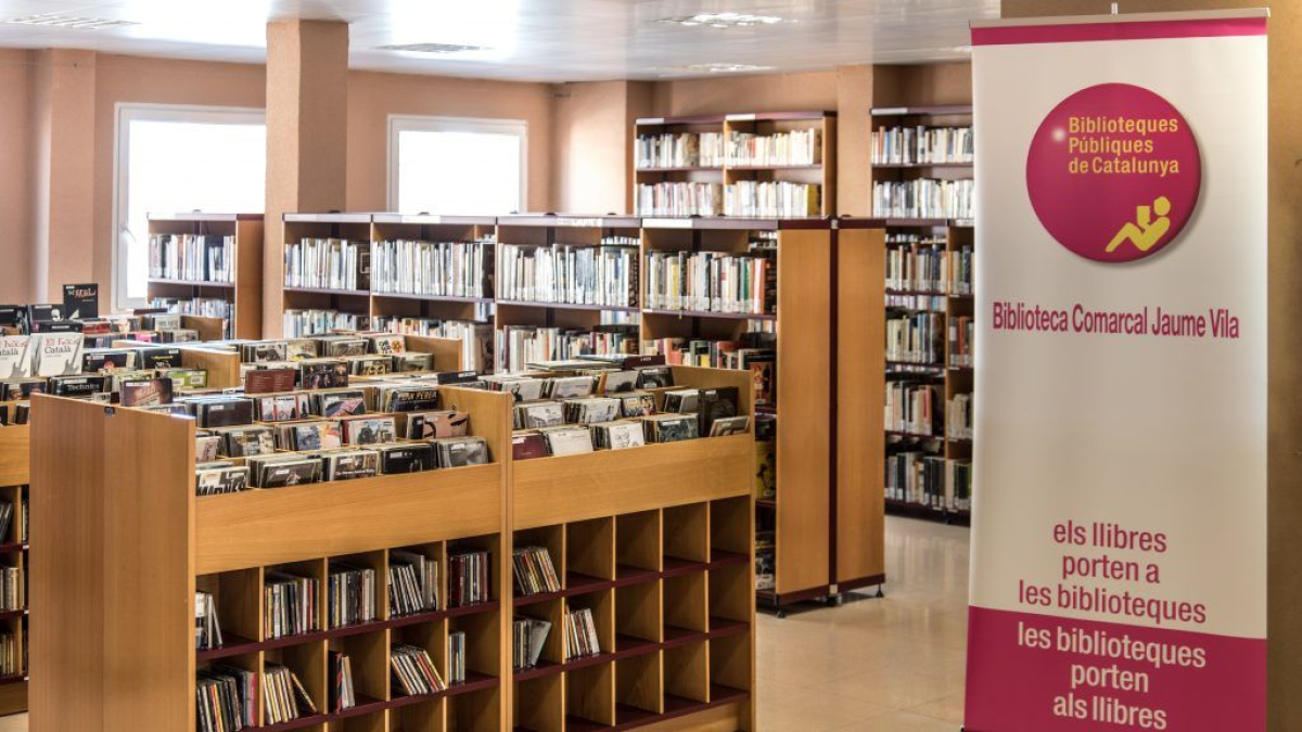 Un de les sales de la biblioteca de Mollerussa. - J.GÓMEZ