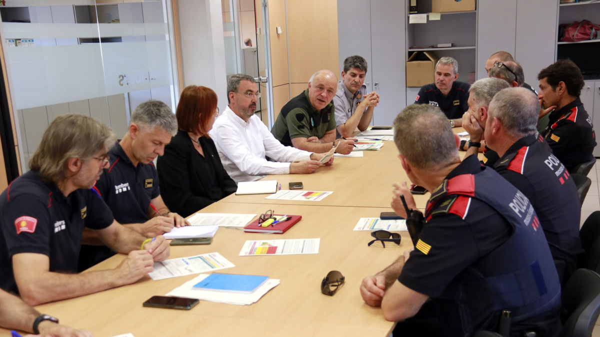 Reunión de coordinación sobre la campaña forestal entre los cuerpos de emergencias de la demarcación de Lleida