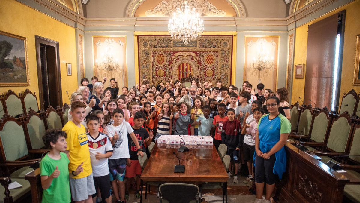 El Plenari dels Infants i dels Adolescents, ahir a la Paeria. - PAERIA
