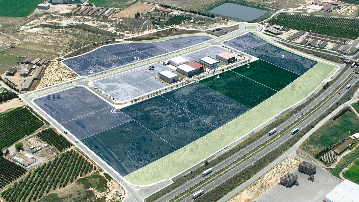 Imatge de les parcel·les 3 i 4 del polígon Lo Tossalet Roig d’Alcarràs. - GENERALITAT DE CATALUNYA