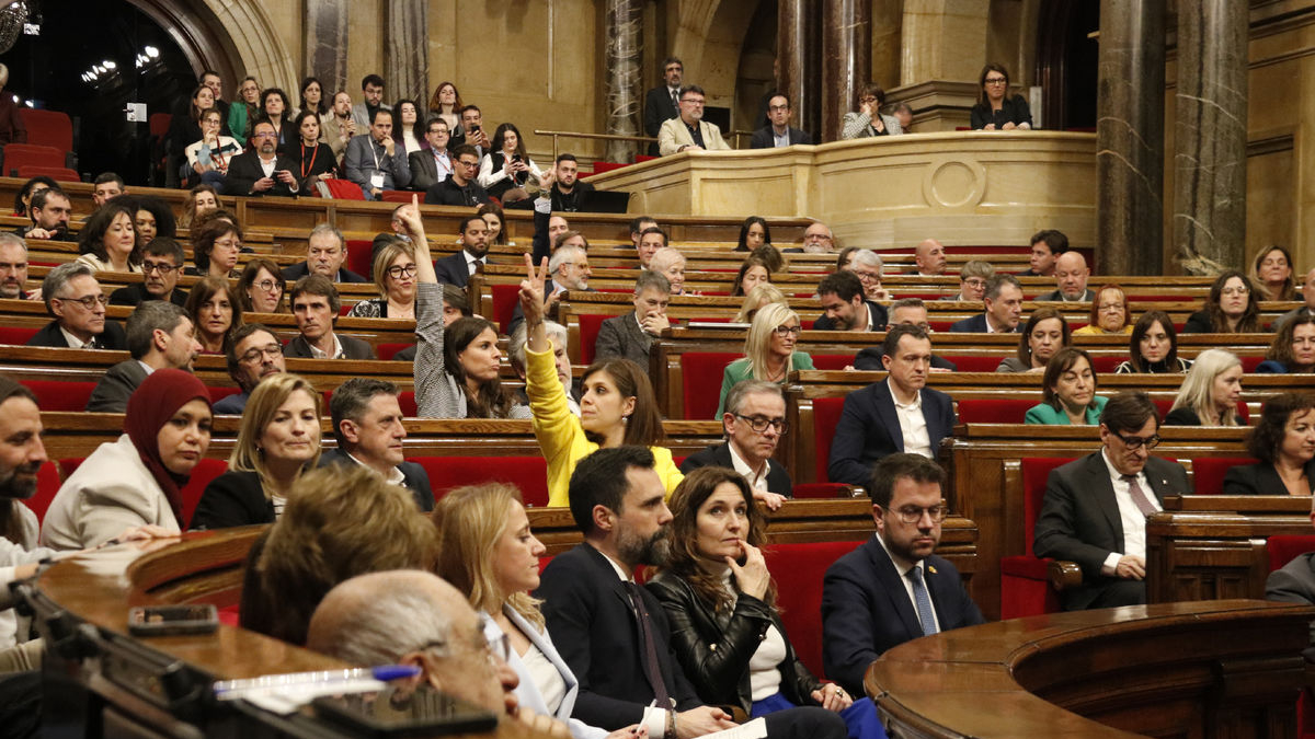 Moment d’una sessió del Parlament de Catalunya la passada legislatura. - ARNAU MARTÍNEZ/ACN