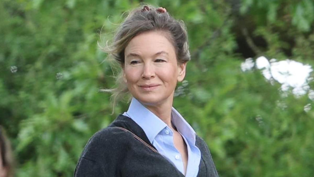 Reneé Zelweger en el rodaje de 'Bridget Jones: Loca por él'