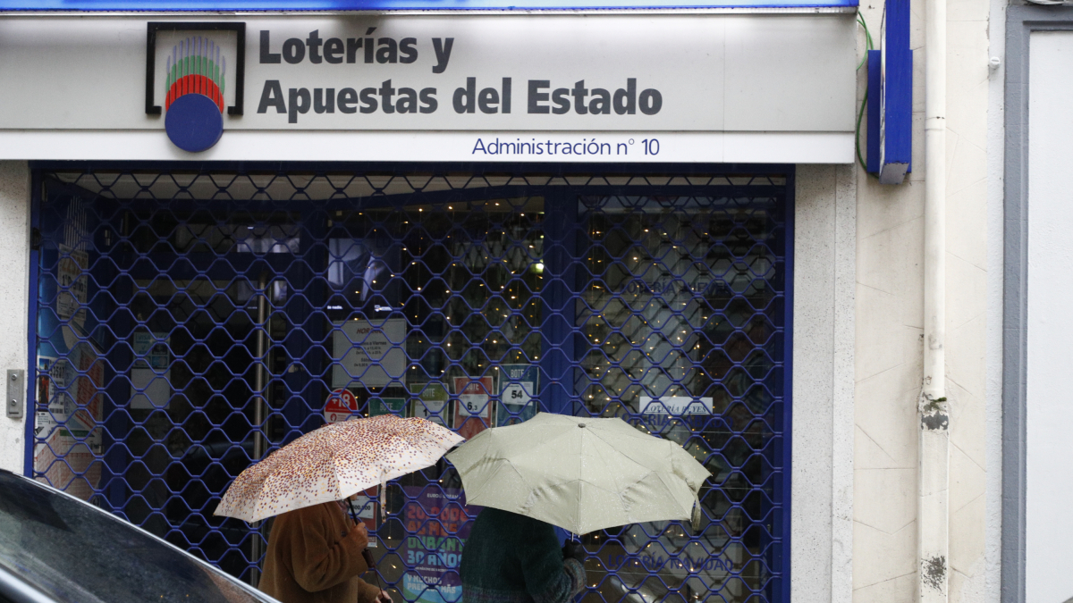 Vista de la administración de lotería de Lugo.