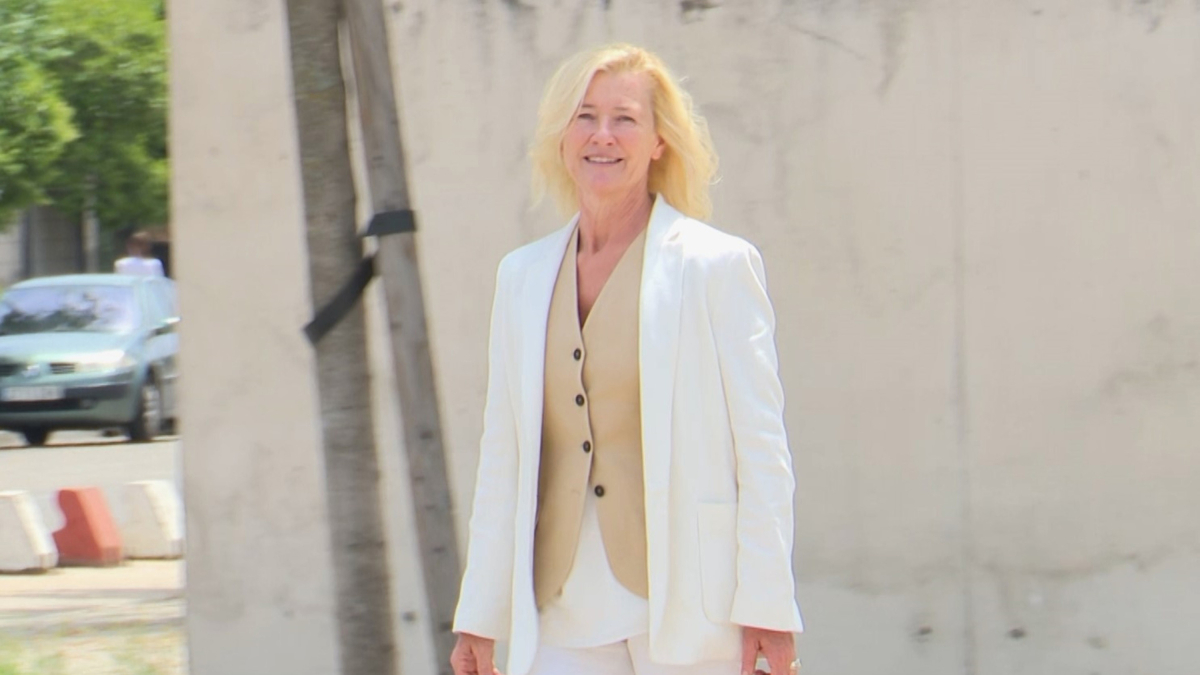 Ana Duato al sortir del jutjat