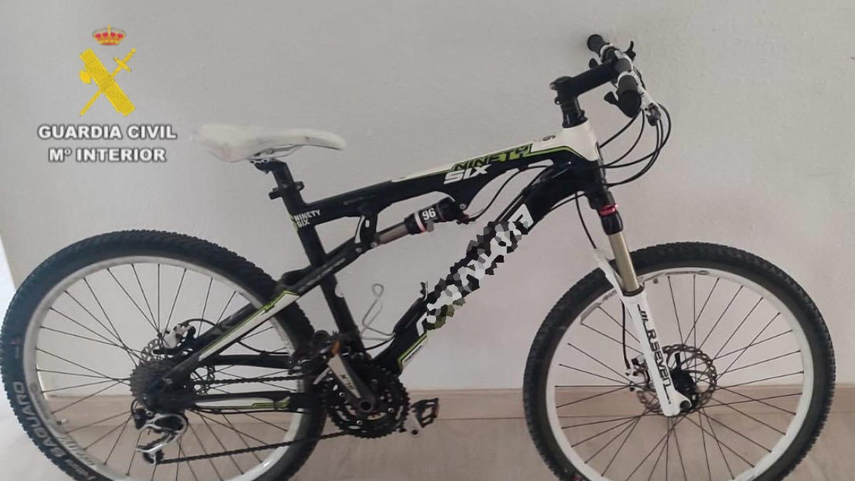 Una de las bicicletas sustraídas.