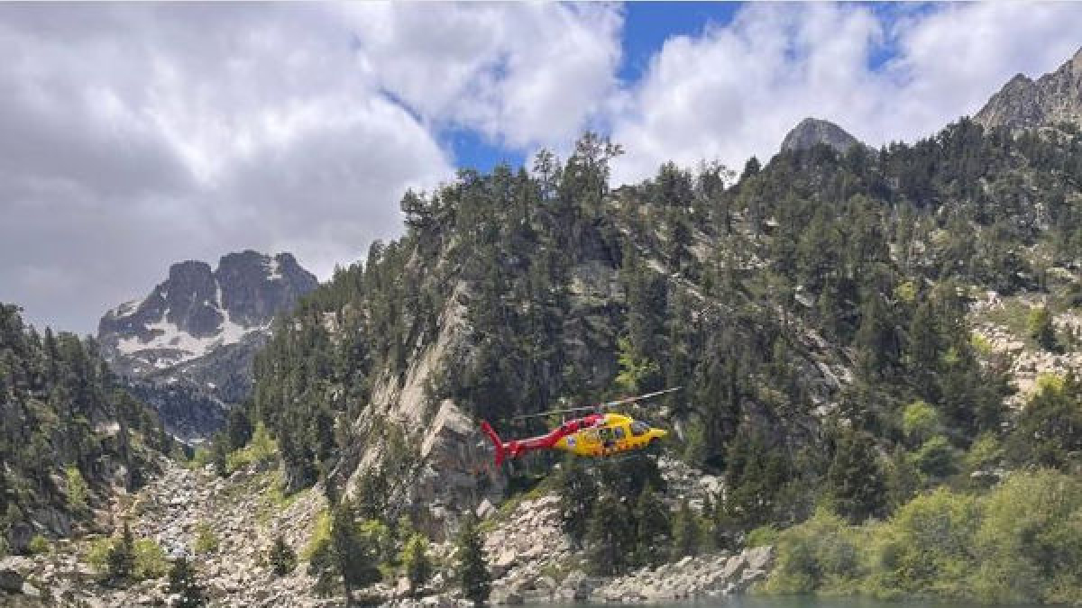 Rescate ayer en Alt Àneu. - BOMBERS DE LA GENERALITAT