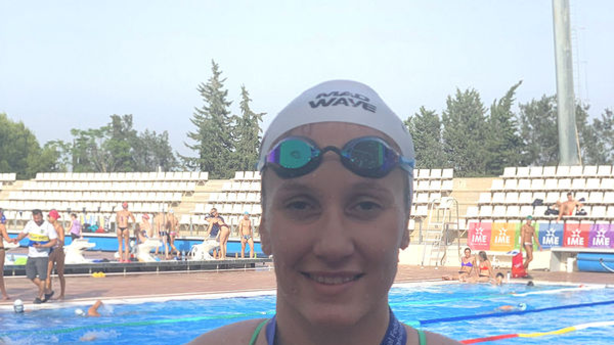 Paula Juste, ahir amb la medalla d’or.