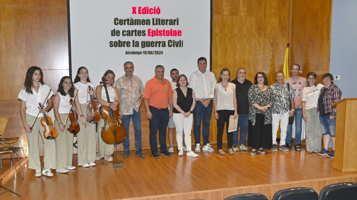 Entrega de galardones del décimo concurso de literario de cartas Epistolae en Alcoletge. - AJUNTAMENT D’ALCOLETGE