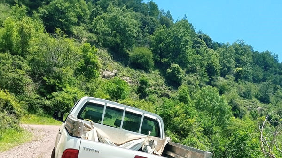 El vehículo 4x4 que esta semana estuvo a punto de volcar. - J.V