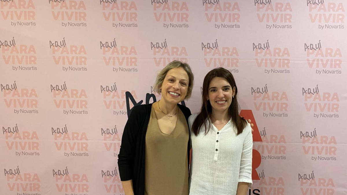 Noemí Tuset y Carla Not impartieron ayer el taller en el Arnau. - ICS