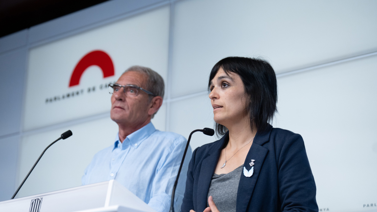 Ramon Abad, al costat de Sílvia Orriols. David Zorrakino - Europa Press