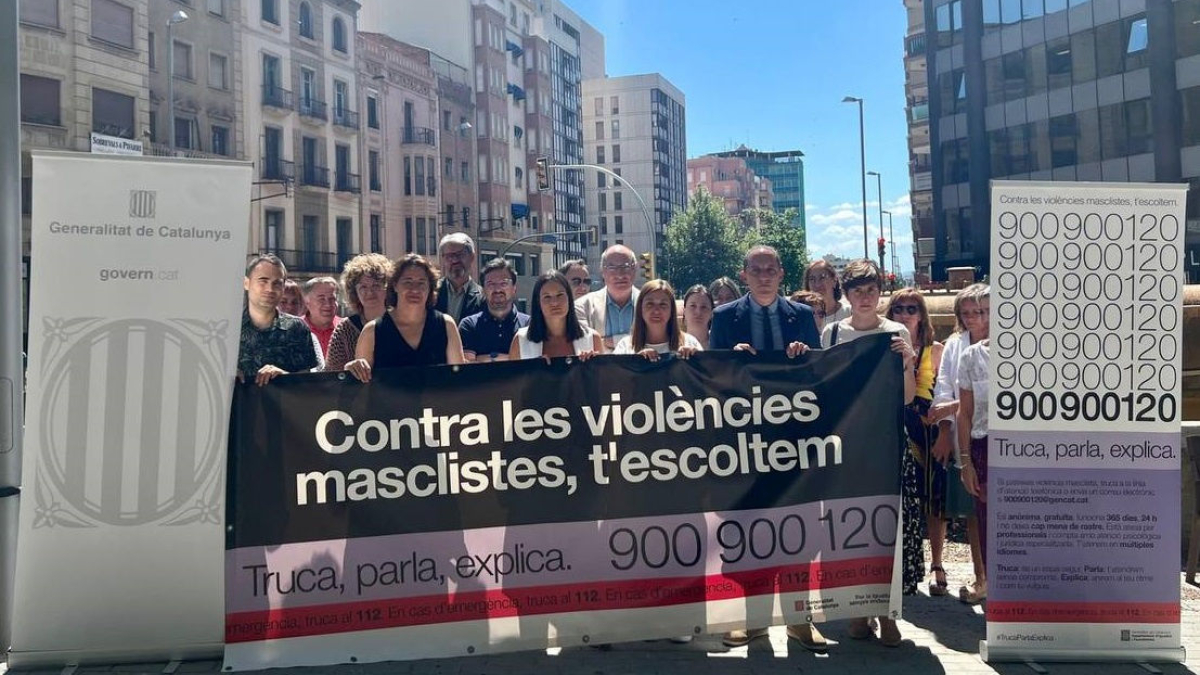 La concentració va tenir lloc ahir al migdia. - GENERALITAT