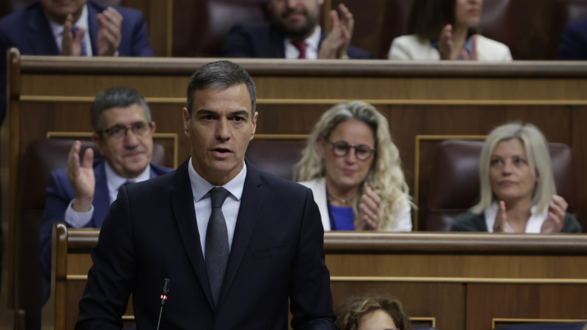 El presidente español, Pedro Sánchez, en una fotografía de archivo, a la sesión de control del Congreso