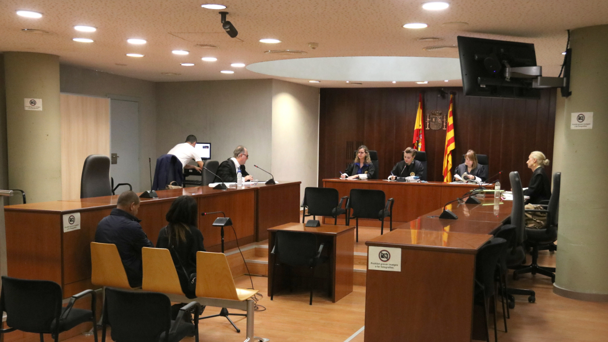 Un moment del judici d'aquest dijous a l'Audiència de Lleida.