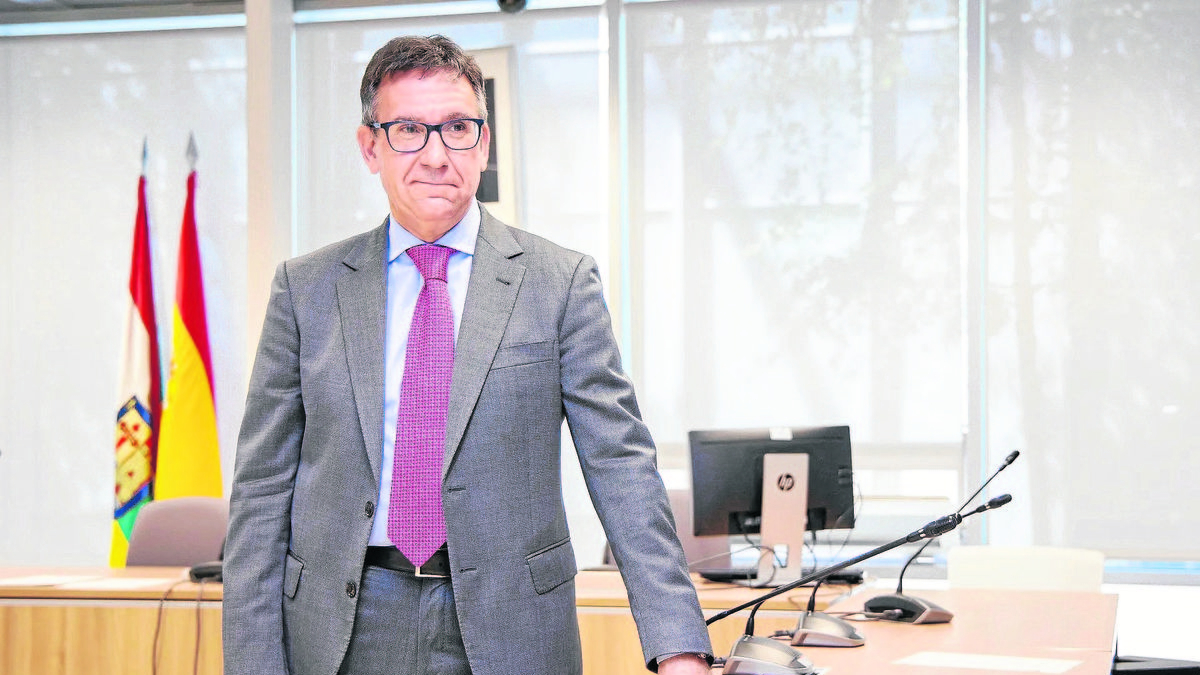 El jutge José Carlos Orga, a la sala de vistes de l’Audiència de Logronyo. - EFE