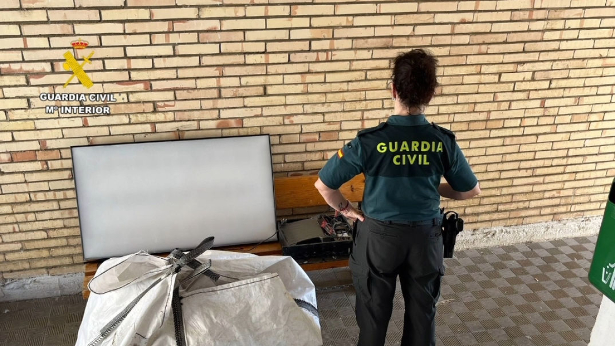 Imatge de part del material que han recuperat. - GUÀRDIA CIVIL