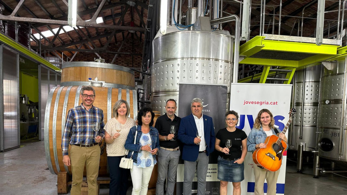 Los impulsores de Lagravera Fest, ayer en el acto de presentación. - AMADO FORROLLA