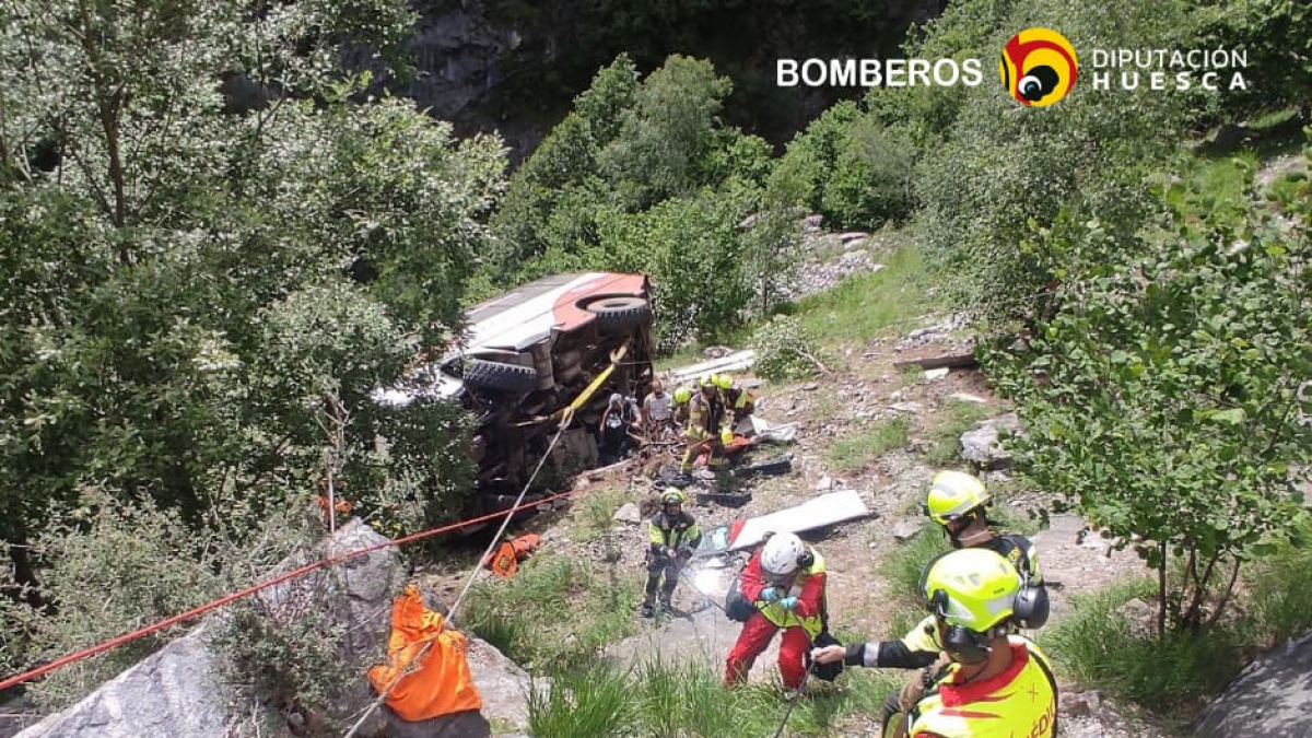 Imagen del rescate. - DIPUTACIÓN DE HUESCA