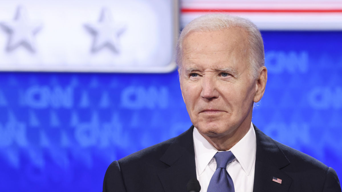 Joe Biden durant el primer debat electoral celebrat el dia 27. - EFE/EPA/MICHAEL REYNOLDS