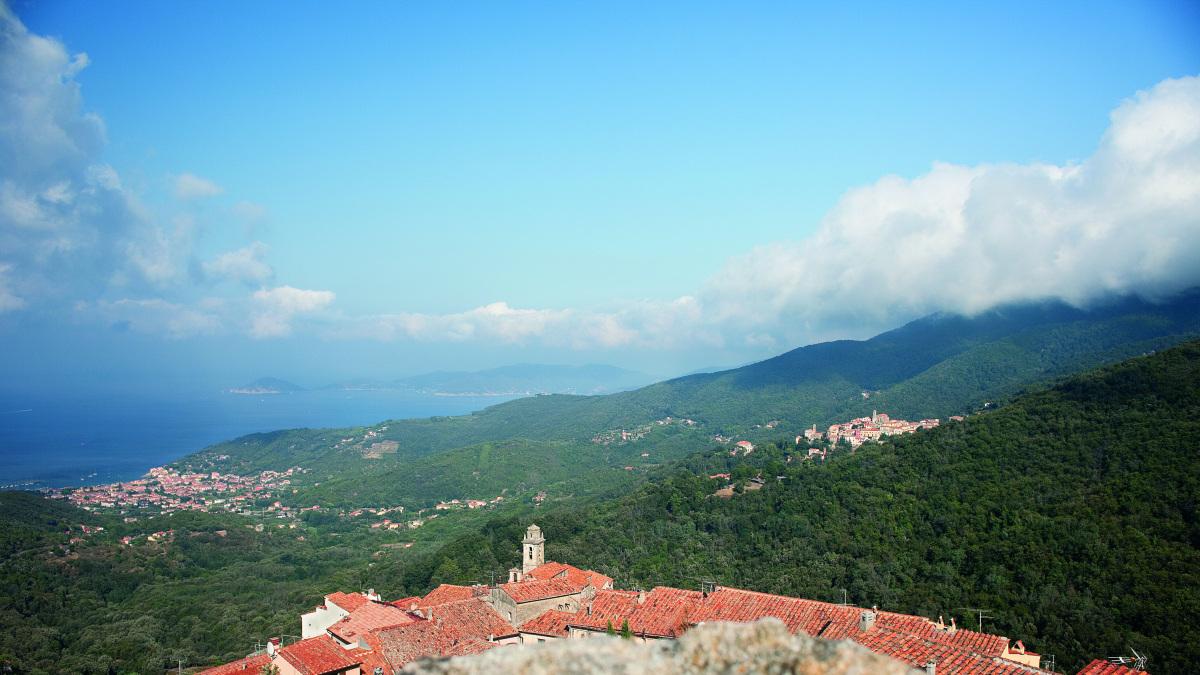 Marciana, a l'oest de l'illa d'Elba. Arxipèlag de les Toscanes (Itàlia)