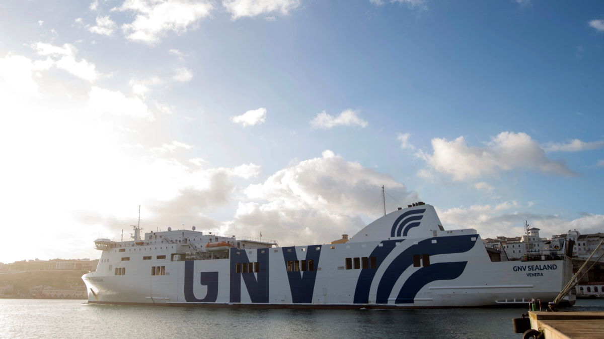 Imagen de archivo de un buque de la naviera GNV Sealand.