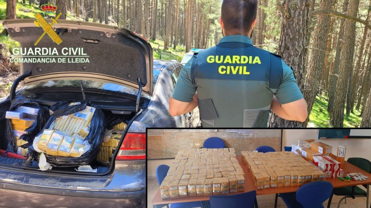 Material intervingut per la Guàrdia Civil.