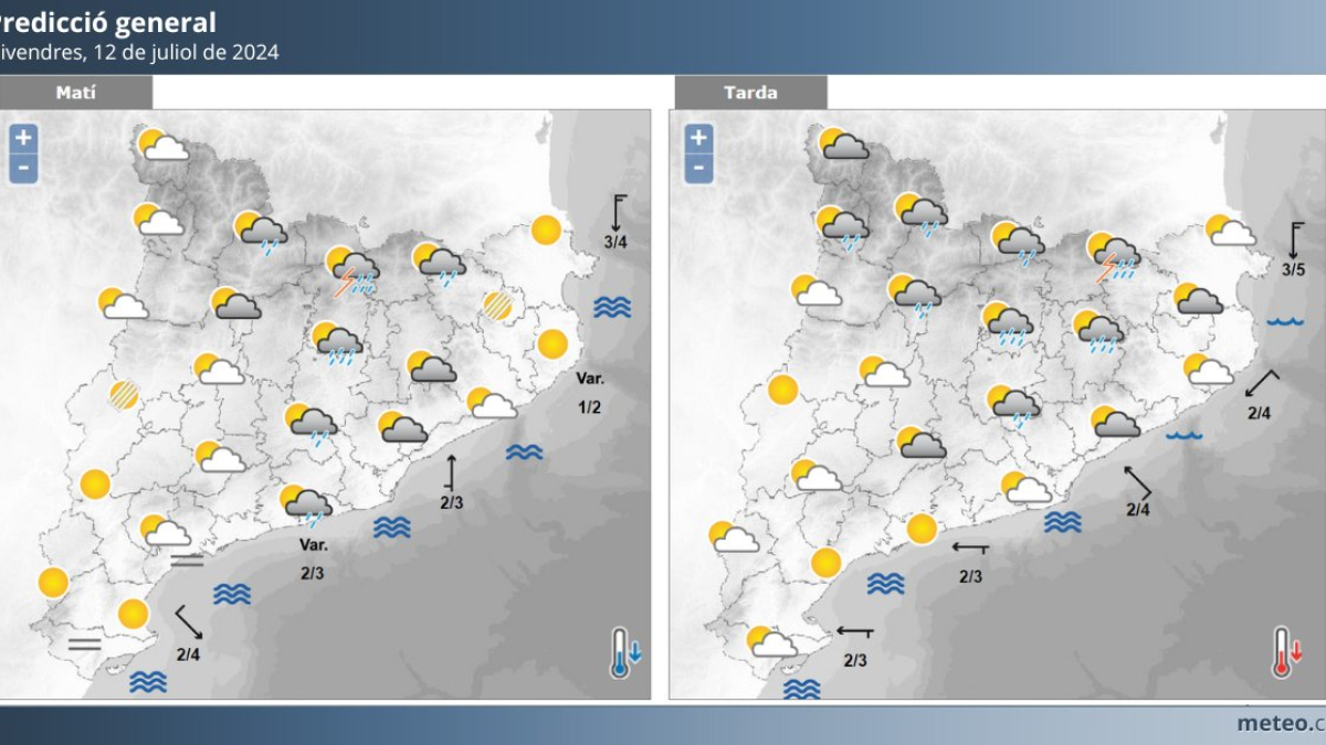 Previsió per al dia d’avui.