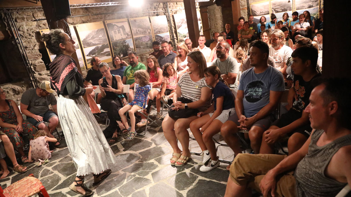 Esperanceta, todo un clásico ya en el Esbaiola’t, ayer en el Ecomuseu d’Àneu. - EDGAR ALDANA