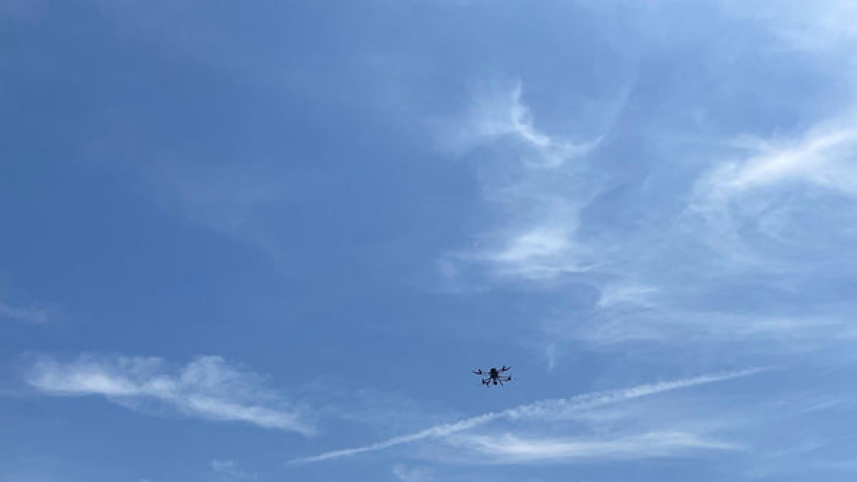 Proves amb drons al nou vertiport experimental d’Alguaire. - AEROPORTS DE CATALUNYA