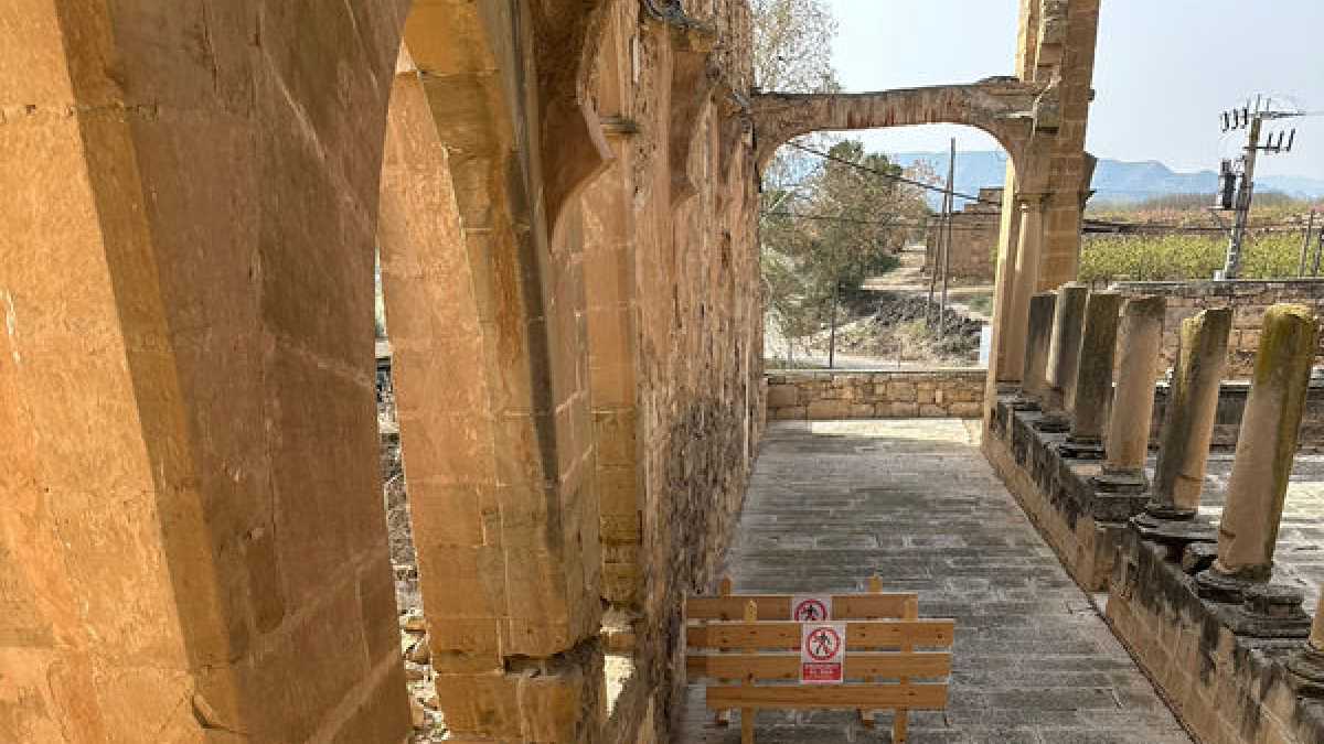 El monasterio de Avinganya tras las acciones de restauración. - DIPUTACIÓ DE LLEIDA