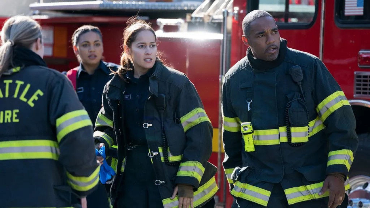 El equipo de bomberos de la nueva ficción ‘Estación 19’. - MEDIASET