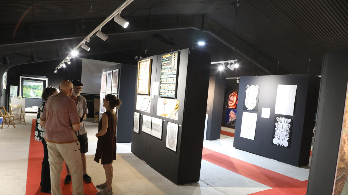 Exposición en el marco del festival en Vilamur. - EDGAR ALDANA