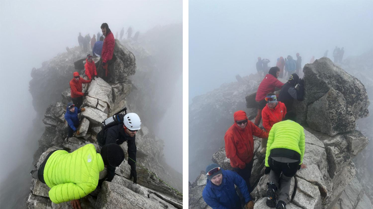Senderistes al pas de Mahoma per accedir a l’Aneto.