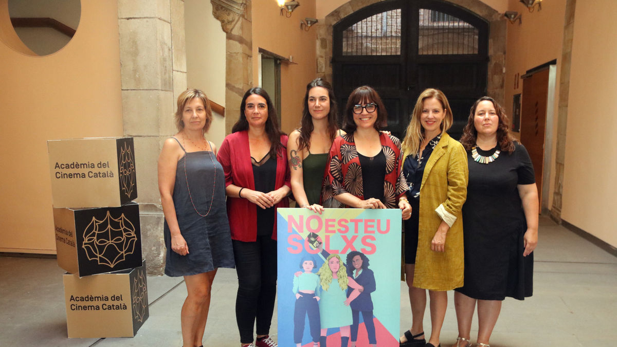 Presentació ahir de l’informe a l’Acadèmia del Cinema Català. - ACN