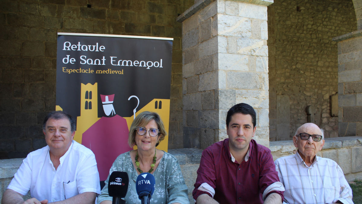 Piguillem, Balletbò, Barrera i Galindo, ahir en la presentació. - AJUNTAMENT DE LA SEU D’URGELL