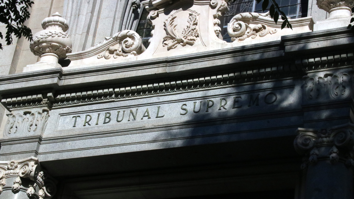 Fachada del Tribunal Supremo, en Madrid.